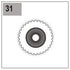 Part E/G-31 (Gear 48 Right w/ Bearing)